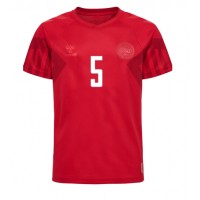 Echipament fotbal Danemarca Joakim Maehle #5 Tricou Acasa Mondial 2022 maneca scurta